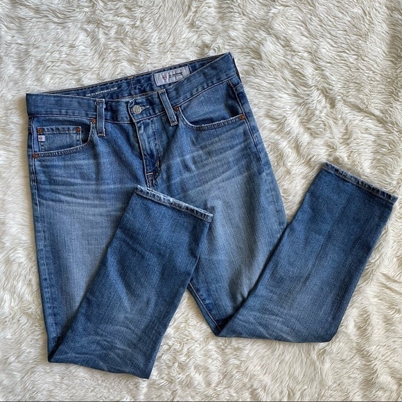AG Adriano Goldschmied Jeans The Ex-Boyfriend Slouchy Slim Distressed Denim 26 - Picture 1 of 12